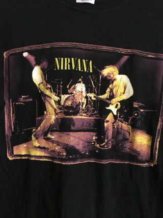F42: Vintage 96 Nirvana Wishkah Tour Shirt Sz M Grunge Metal Alternative Rock