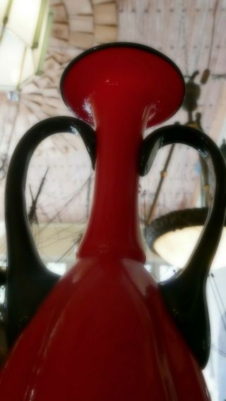 Brilliant Vintage Bohemian (Czech) Art Glass Vase 3
