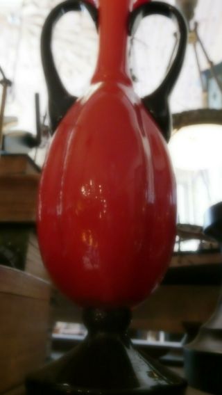 Brilliant Vintage Bohemian (Czech) Art Glass Vase 4