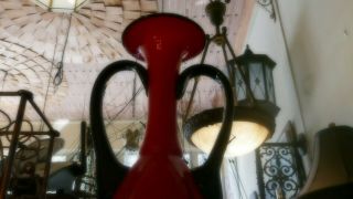 Brilliant Vintage Bohemian (Czech) Art Glass Vase 5
