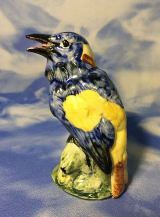 Htf 5 " Vintage Stangl Pottery " Bobolink " Blue & Yellow Bird Figurine 3595 Euc