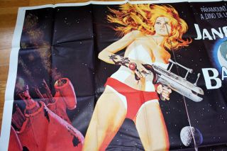 Barbarella 1968 Rare 81 " X81 " Six Sheet Poster - Art By Robert Mcginnis