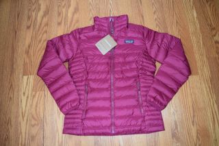Nwt Womens Patagonia Magenta Down Sweater Quilted Goose Down Jacket Coat Sz M
