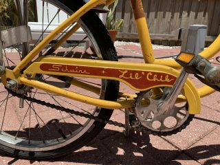 1970s SCHWINN FAIR LADY LIL CHIK STINGRAY BICYCLE BANANA SEAT YELLOW VINTAGE 4