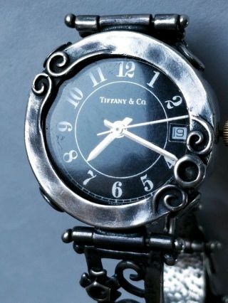 Vintage Tiffany &co Sterling Silver Art Nouveau Wrist Watch France Repair
