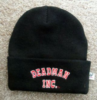 Wwf Wwe Undertaker Deadman Inc.  Beanie Black,  2001,  Vintage