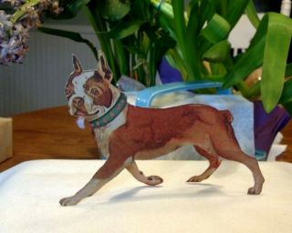 Vintage Dog Rare Cut Out - Boston Terrier - 1930 