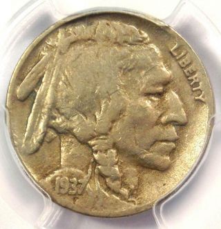 1937 - D 3 Legs Buffalo Nickel 5c (three Legged) - Pcgs Fine Details - Rare Coin