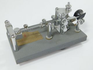 Vibroplex Lightning Bug Vintage Ham Radio Cw Key (broken Thumb Piece) Sn 191025