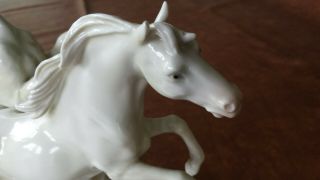 Vintage KARL ENS Germany Porcelain Horses Sculpture 4