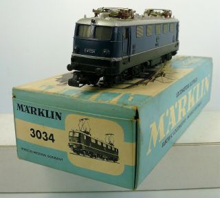 Marklin H0 Gauge 3034 Electric Locomotive - Vintage 1973 & Runs Bg - Mm