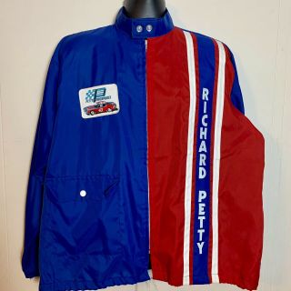 Richard Petty Vintage Size Xl Team Jacket Windbreaker Ebert Sportswear Nascar
