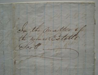 Vintage List of Slave Prices; Paper of Estelle Scott; B&G Imprint Seal; Undated 7