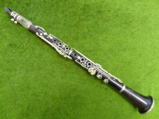 Antique Hawkes & Son Excelsior Sonorous Class Wooden Clarinet Albert System