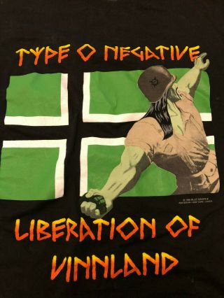 Vintage Type O Negative Liberation of Vinnland T Shirt Blue Grape 2