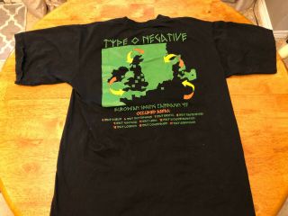 Vintage Type O Negative Liberation of Vinnland T Shirt Blue Grape 5