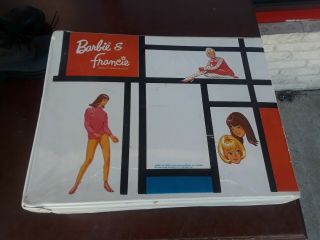 Rare Vtg.  1966 Barbie Midge,  Ken & Skipper Dolls Francie Carry Case Clothes