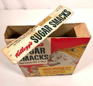 Vintage Kellogg ' s Sugar Smacks Cereal Box Toy American Rifle Premium Clown 3