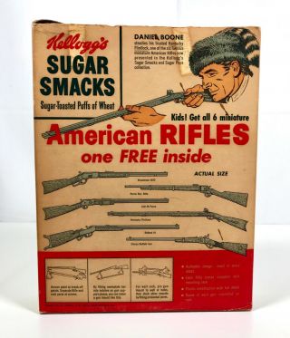 Vintage Kellogg ' s Sugar Smacks Cereal Box Toy American Rifle Premium Clown 5