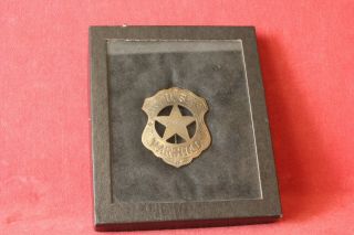 Vintage US Marshal Badge 3