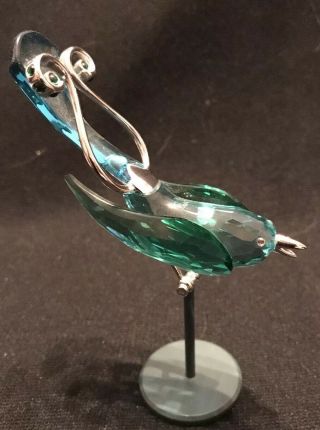 Swarovski Crystal Figurine Boali Antique Green Object Bird 275575