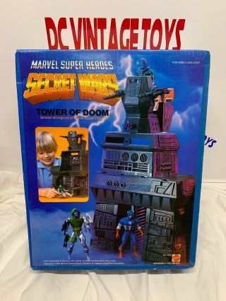 1984 Vintage Marvel Heroe Secret Wars Tower Of Doom Playset Factory