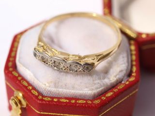 Antique 18ct Gold Platinum Diamond Ring