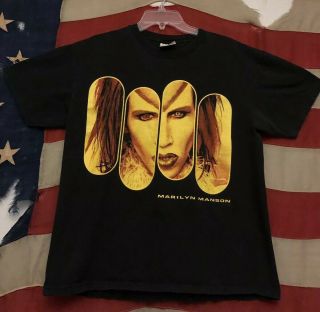 Vintage 90’s Marilyn Manson Rock Is Dead 1999 Concert Tour Promo T Shirt L