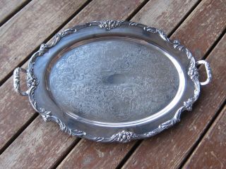 Vintage Red & Barton 1665 Silver Plated 18 King Francis Platter 16.  5 " X 25 1/4 "