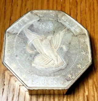 10 Oz Silver Eagles Nest Octagon Bar 1969 Ounce Bullion Rare