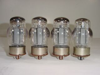 4 Vintage 1950 ' s Tung - Sol 6550 KT88 Solid Grey Plate OOO Matched Amp Tube Quad 2 4