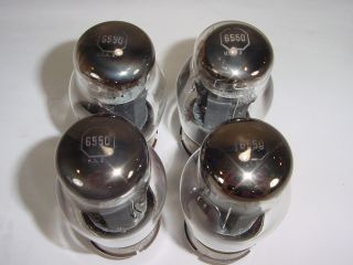 4 Vintage 1950 ' s Tung - Sol 6550 KT88 Solid Grey Plate OOO Matched Amp Tube Quad 2 5