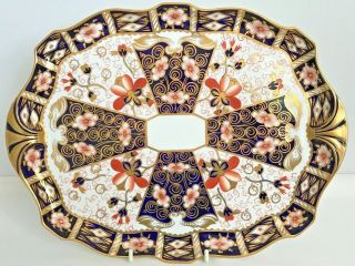 Extremely Rare Royal Crown Derby 2451 0r Traditional Imari 14 Inch Tray