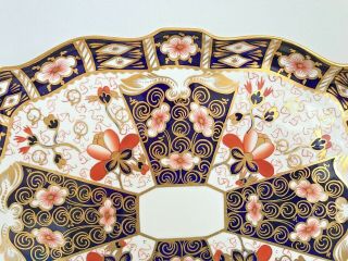 EXTREMELY RARE ROYAL CROWN DERBY 2451 0R TRADITIONAL IMARI 14 INCH TRAY 5