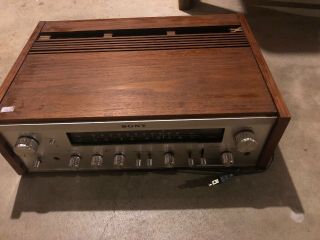 Sony Str - 7045 Vintage Stereo Receiver - Fair - Silver Wood Grain