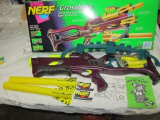 Wow Vintage 1995 Kenner Nerf Crossbow Vhtf With Box,