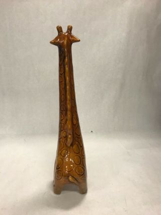 Vintage Mid century modern Ceramic Giraffe JARU California pottery 13 inch tal 2