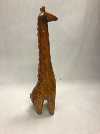 Vintage Mid century modern Ceramic Giraffe JARU California pottery 13 inch tal 5