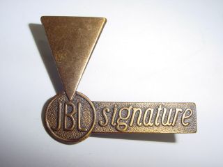 Vintage Early Jbl Jim Lansing Horn Speaker Driver C36 C38 Signature Emblem Badge