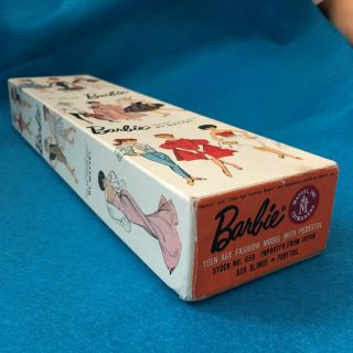 1960 ' s ASH BLONDE PONYTAIL BARBIE w/ orig BOX w/ INSERTS Stunning Minty 2
