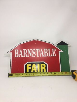 Vintage Barnstable County Fair Sign Barn Farm Stable Cape Cod Ma Mass Carnival 3