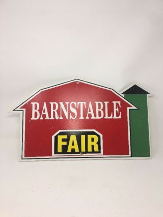 Vintage Barnstable County Fair Sign Barn Farm Stable Cape Cod Ma Mass Carnival 4