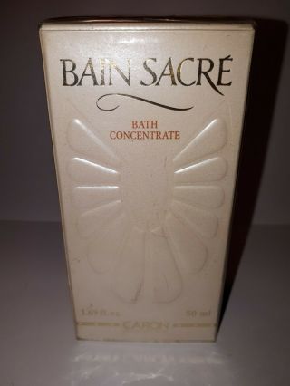 Vintage Box 1.  69 Fl.  Oz.  Caron Bain Sacre Bath Concentrate