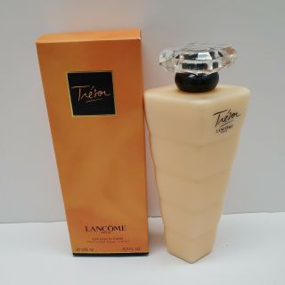 Vtg Lrg Lancome Tresor Body Lotion Perfumed 6.  7 Oz 200 Ml