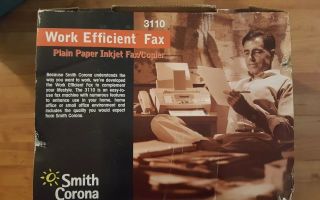 Vintage Smith Corona 3110 Plain Paper Fax,  Phone & Copier Nos