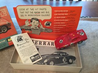 RARE Monogram Ferrari 250 GTO LM 1964 Vintage 1/32 Scale Model Racing Slot Car 2