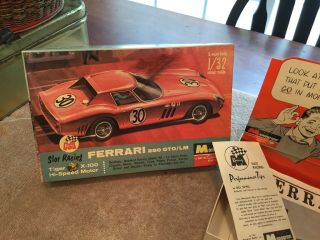 RARE Monogram Ferrari 250 GTO LM 1964 Vintage 1/32 Scale Model Racing Slot Car 3