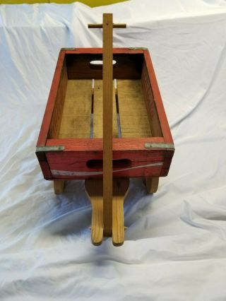 VINTAGE 1978 COCA COLA WOOD PULL WAGON COCA COLA CRATE CHATTANOOGA 2