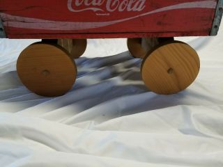 VINTAGE 1978 COCA COLA WOOD PULL WAGON COCA COLA CRATE CHATTANOOGA 4