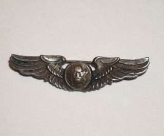 Shirt Size Air Crew Wing Sterling Silver Wwii Us Army Air Corps Aaf Pin M2444